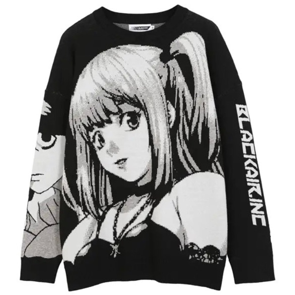 Blackair.inc Retro Vintage Anime Sweater